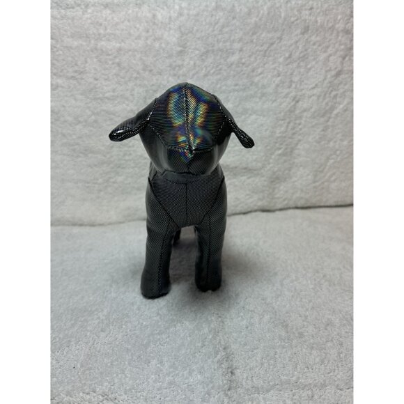 Victoria's Secret PINK Black Holographic Stuffed Dog Hello New Pink - Picture 2 of 4